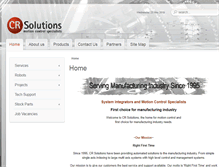 Tablet Screenshot of crsolutions.com
